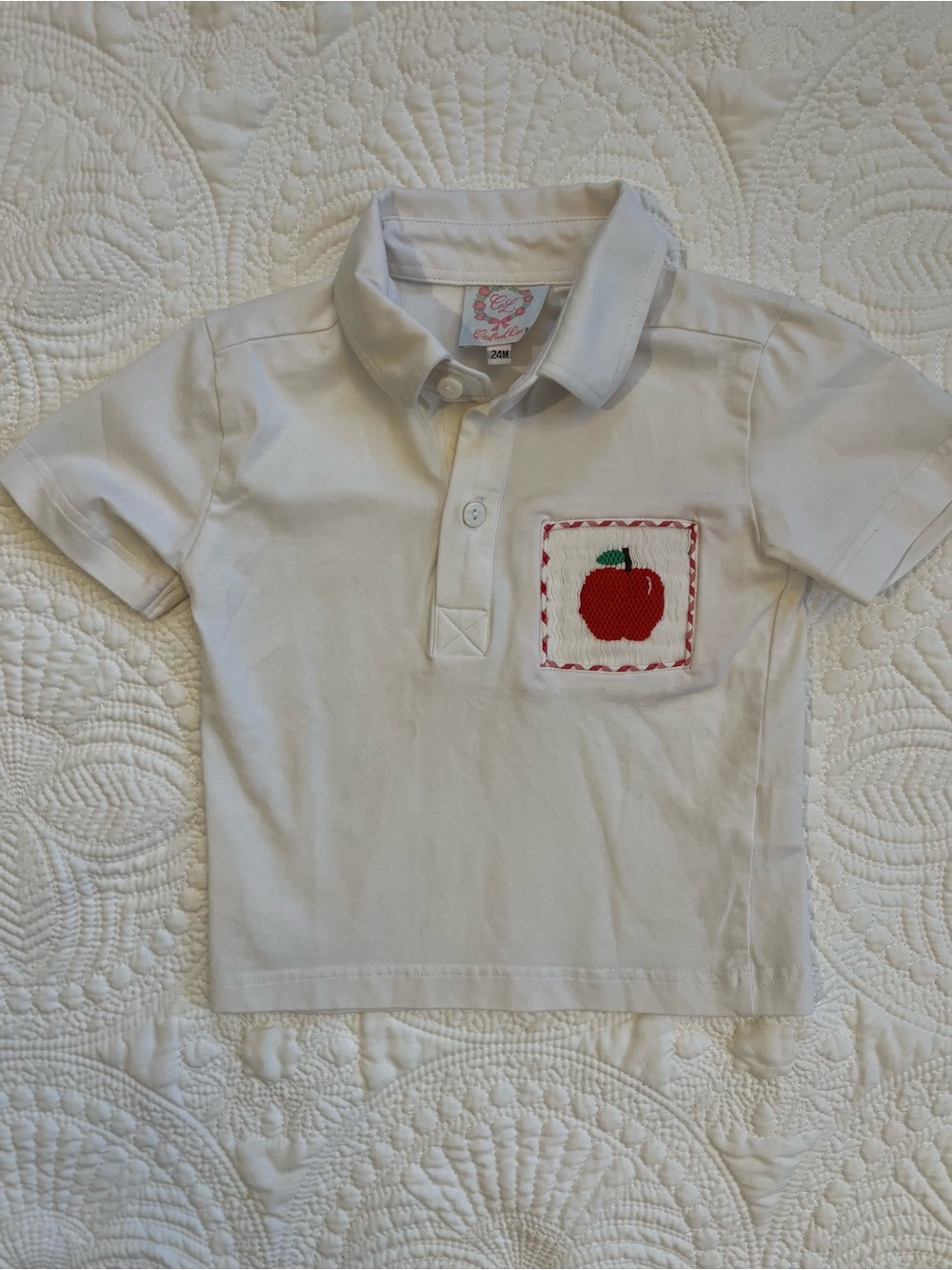 Cecil & Lou Smocked Polo